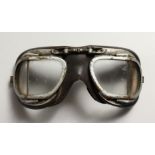 A PAIR OF WW II FLYING GOGGLES.