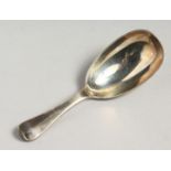 A RAT TAIL SILVER CADDY SPOON