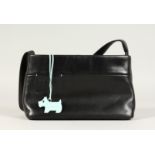 A RADLEY BLACK LEATHER BAG, as new.