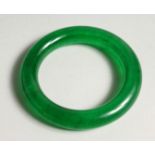 A GREEN JADE BANGLE