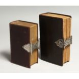 TWO SILVER MOUNTED PRAYER BOOKS