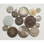 A BAG OF VARIOUS COINS