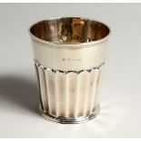 A SILVER FLUTED BEAKER Birmingham 1909