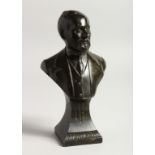 A SMALL RUSSIAN BRONZE BUST `POINTCARE'.