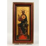 A FRAMED ICON, I C X C NKA 16ins x 6ins