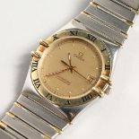 AN OMEGA CONSTELLATION STAINLESS STEEL WATCH, 1392/012