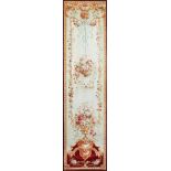 A GOOD LARGE EARLY/MID 20TH CENTURY BRUSSELS NEEDLEWORK PANEL, cream ground, decoration with a