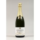 A BOTTLE OF BOLLINGER BRUT CHAMPAGNE