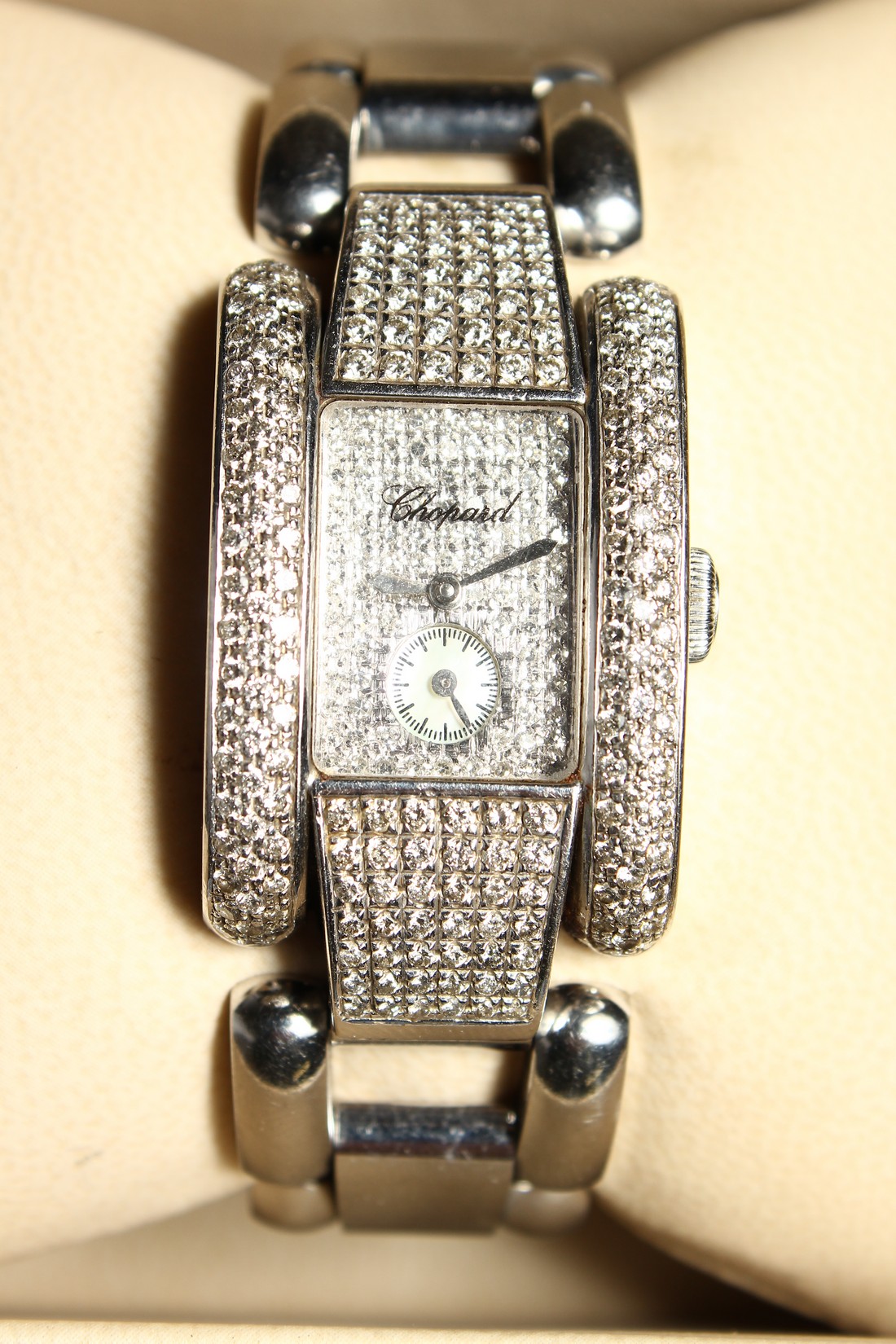 A DIAMOND SET CHOPARD WRISTWATCH LA STRODA NO. 41/ 8380 in original Chopard box - Image 2 of 9