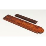 TWO TREEN CRIB BOARDS 15ins & 8.5ins long