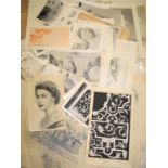 HARRISON (Ronald Alfred) artist / designer: collection of artwork and proofs for bank notes and