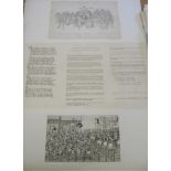 [PANORAMA / PROCESSION / JOUSTING] "Iustes et Westm.e ... Ao. I. H.VIII [i.e. A.D. 1510]," engr.