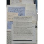 [AUTOGRAPHS etc., a misc. collection incl. 1 p. a.l.s. from the antiquarian and author, Thomas