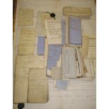 [JERSEY] an interesting collection of primarily legal documents (partages, Vente du Rentes,