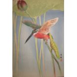 [ASIAN ART] 5 colour prints, birds and flowers, 33 x 24 cms, unframed (5)