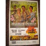 [FILM POSTERS] The 7th Dawn, USA printing, 41 x 27 inches; "Nine Hours to Rama", on 2 sheets, over