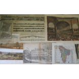 [MAPS & PRINTS] 23 maps, plans and views of LONDON etc. including: ILN chromolithographs, black