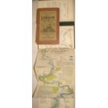 [LONDON / THAMES] W.H. Smith's Plan of London; and The Oarsman's and Angler's Map of the River