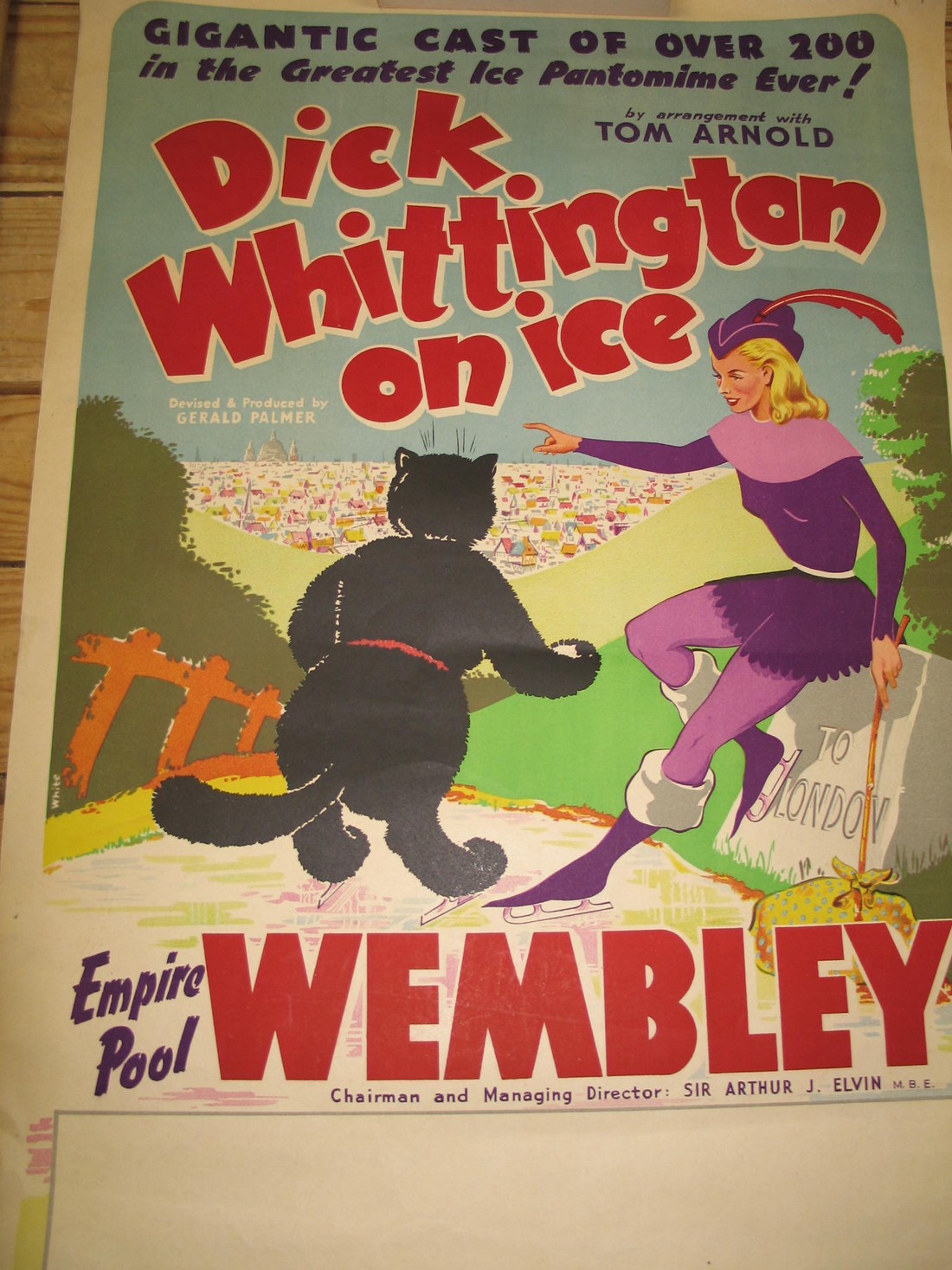 POSTER, col. litho. Poster for Dick Whittington on Ice