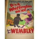 POSTER, col. litho. Poster for Dick Whittington on Ice