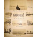 SCRAPBBOOK/ NAVAL INTEREST, assembled by Admiral Cecil N. Reyne, numerous small format photos mostly