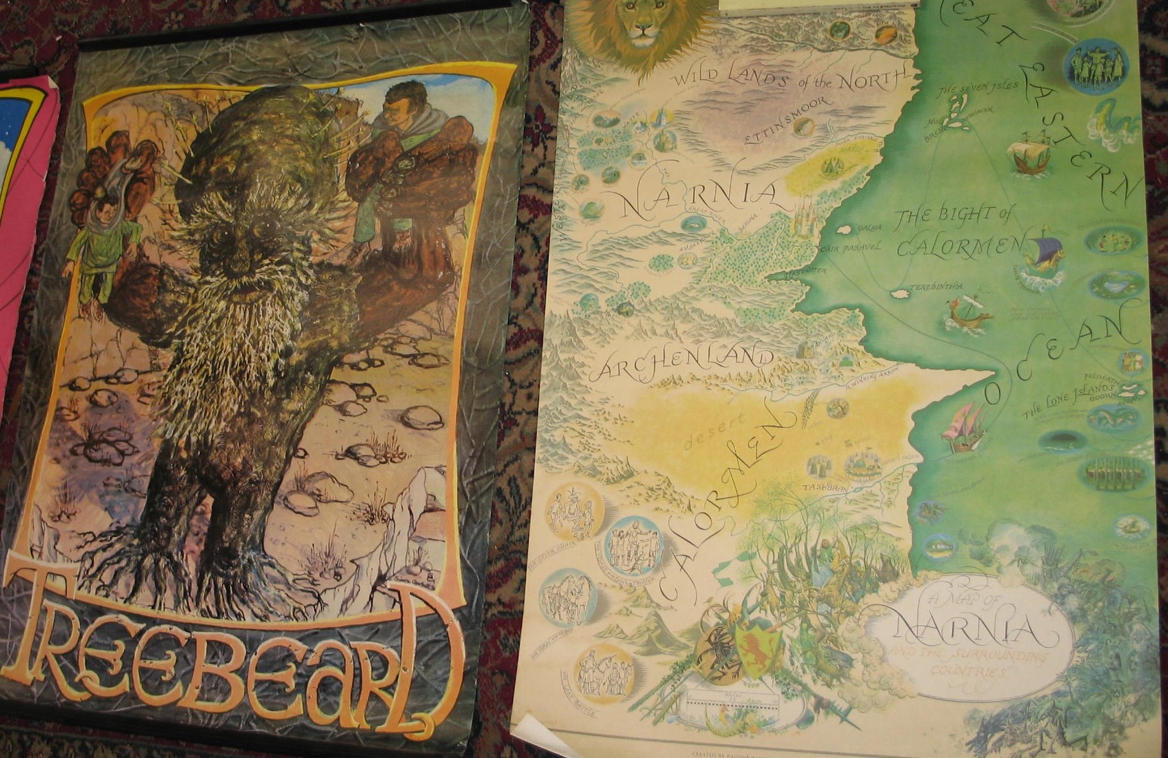 LORD of the RINGS POSTERS, 8 early 1970's colour posters, some duplicates, variable condition; & the - Image 2 of 2