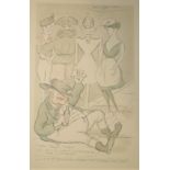 BEERBOHM (Max) Cartoons. The Second Childhood of John Bull, lge portfolio with letterpress & 15 d.p.