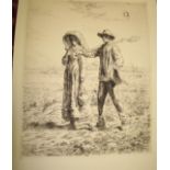 MILLET (J.F.) [Going Out to Work], print, unframed