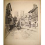 FENTON (Roger) "York," photo-engraving, unframed, mounted on card, 21 x 18 cms (1)