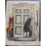 [MOVEABLE PRINTS] 4 x hand-col'd prints: a) "The Antiquarian Museum," litho by Dean & Co, with