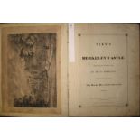 BERKELEY CASTLE, Views by . . . Marklove, folio, 8 litho plates + 2 pasted to inside covers,
