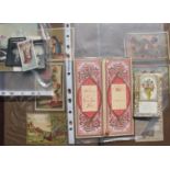 [CHROMOLITHOGRAPHY, etc.] a q. of cards, French chocolate cards, & small q. of cigarette cards.