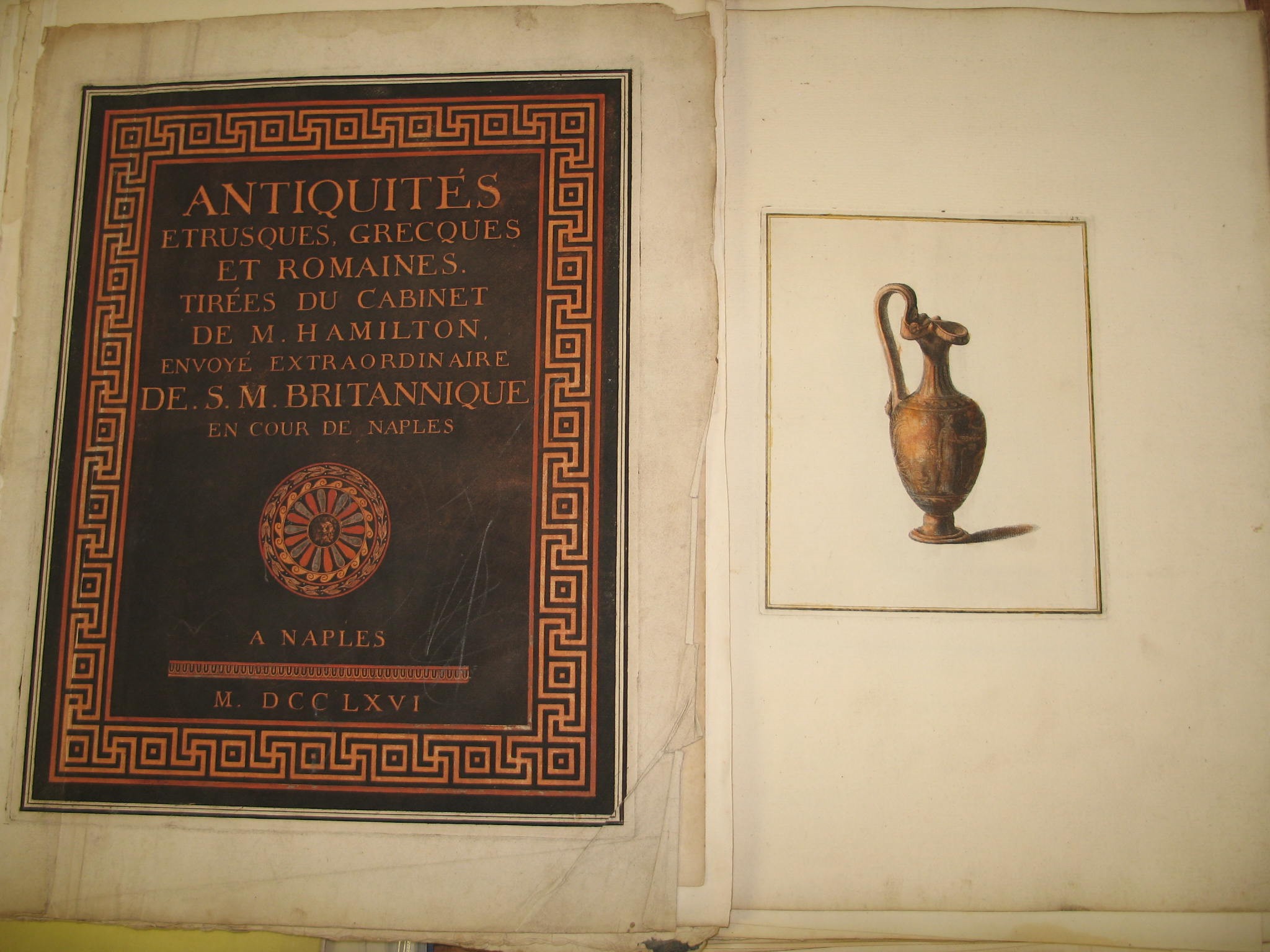[ANTIQUITY] loose collection of plates, ca. 100, some hand-col'd, from "Antiquites . . . du