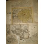 [FRANCE] 11 maps & views relating to France to include: Carte des Pais Bas; Le Rouge, Tableau