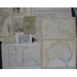 [MAPS] 4 maps relating to Australia/NZ (3 are SDUK, of which 2 hand-col'd, 35 x 41 cms, some