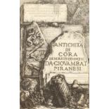 G. B. Piranesi, three etchings from Antichita Di Cora along with another smaller etching after the