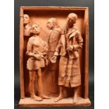 Paul Day (b. 1967) British, A terracotta sculpture of figures, 27 x 19 x 8 .