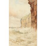 Arthur Suker (1857 1902) British. A Coastal Landscape, Watercolour, Signed with Monogram, 9.5" x