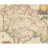 Pierre Van der Aa, Royaume du Grand Mogol , an 18th century hand coloured map, 11.25 x 13.75".