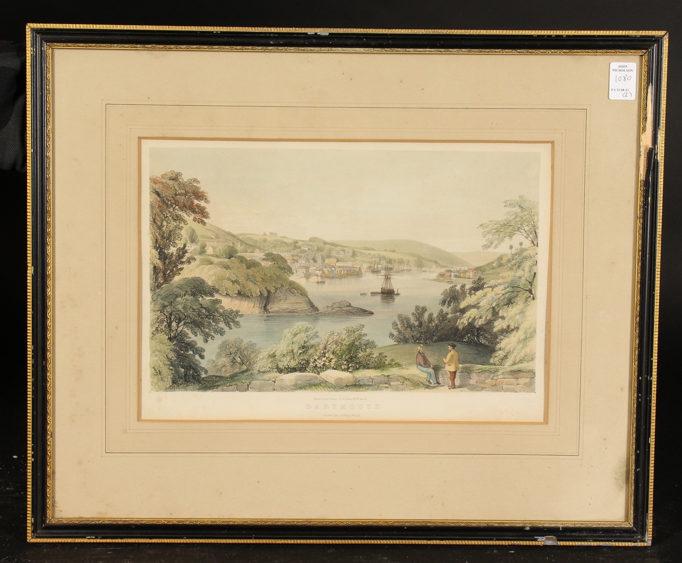 William Spreat (19th century), Dartmouth , hand coloured lithograph, along with another by Spreat ( - Image 2 of 4