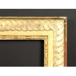 A 19th century gilt composition frame with Guilloche motif, rebate size 36 x 45.75 , 92cm x 116.