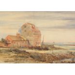 Miles Edmund Cotman (1810-1858), A view of Ashlett Mill, Fawley, watercolour, signed, 14 x 20".
