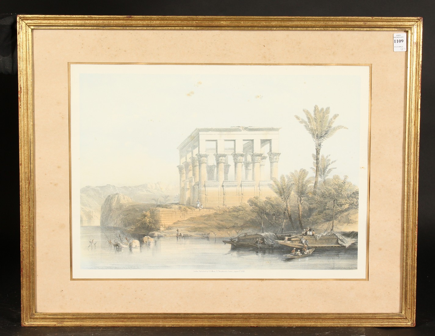 After David Roberts, A pair of photolithographs of Egyptian scenes, 13.25 x 19 . (2). - Image 2 of 5