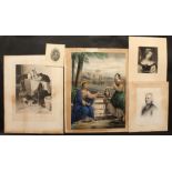 A collection of 19th century and earlier unframed prints, various sizes, (qty).