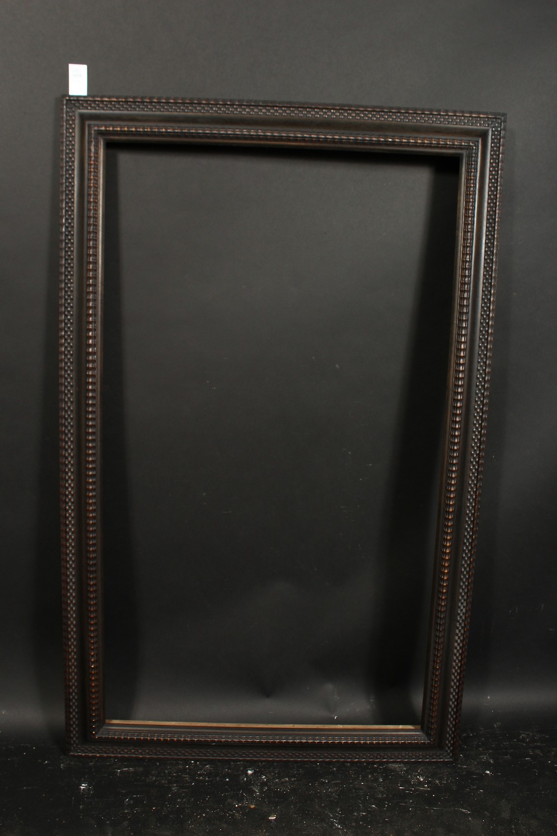 A Dutch style ripple moulded frame, rebate size 26 x 45 , 66cm x 115cm. - Image 2 of 3