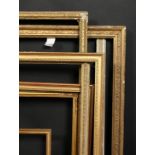 A group of eight moulded and composition frames of various designs, sizes from 21.5 x 29.5 to 10 x