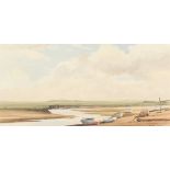 Godfrey Sayers (b. 1942) Blakeney, Norfolk, Acrylic on board, signed, 22 x 12.5 .