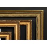 A pair early 20th century gilt composition frames, rebate size each 11.75 x 21.5 , 30cm x 55cm,