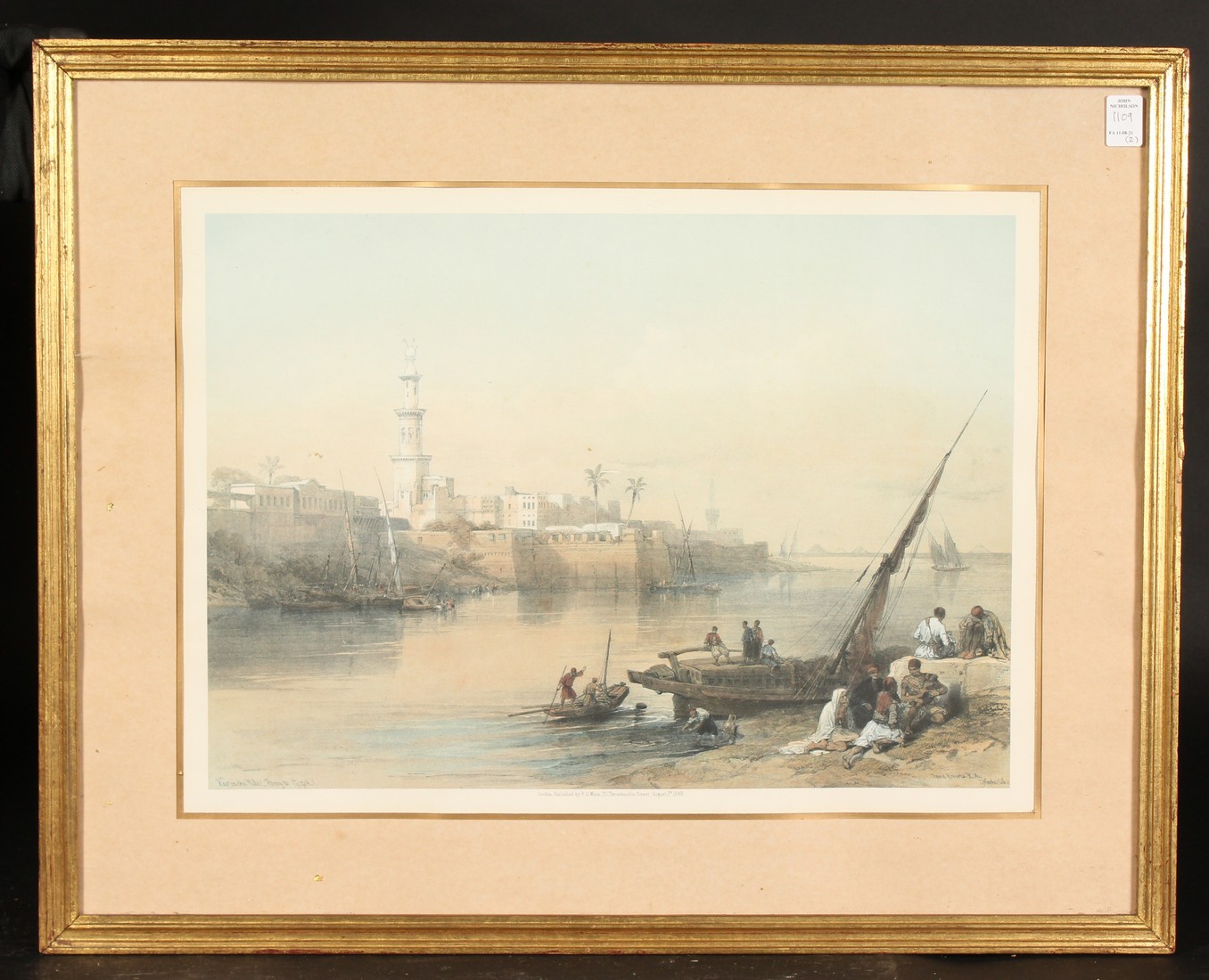 After David Roberts, A pair of photolithographs of Egyptian scenes, 13.25 x 19 . (2). - Image 4 of 5