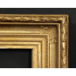 A 19th century gilt composition frame with acanthus top ornament, rebate size 7.75 x 13.25 , 19.